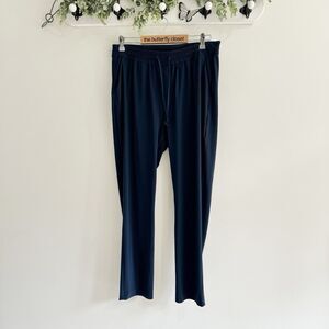 peak performance Navy Straight Leg Drawstring athletic joggers Pants Large